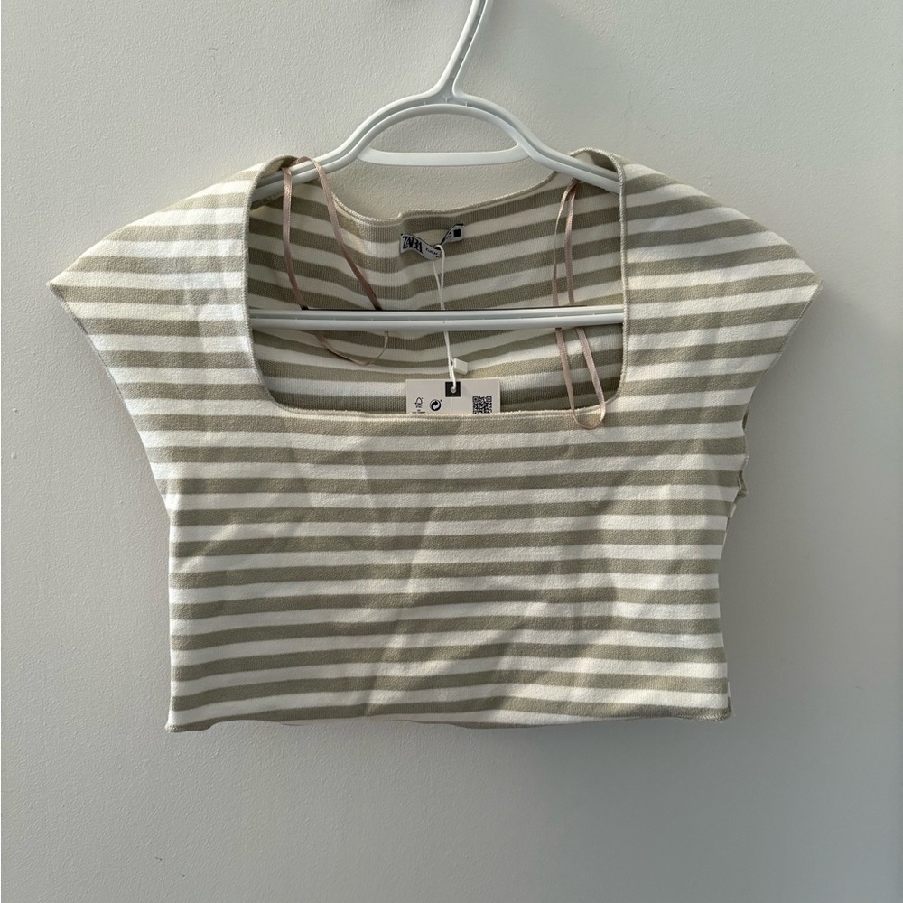 Striped crop top